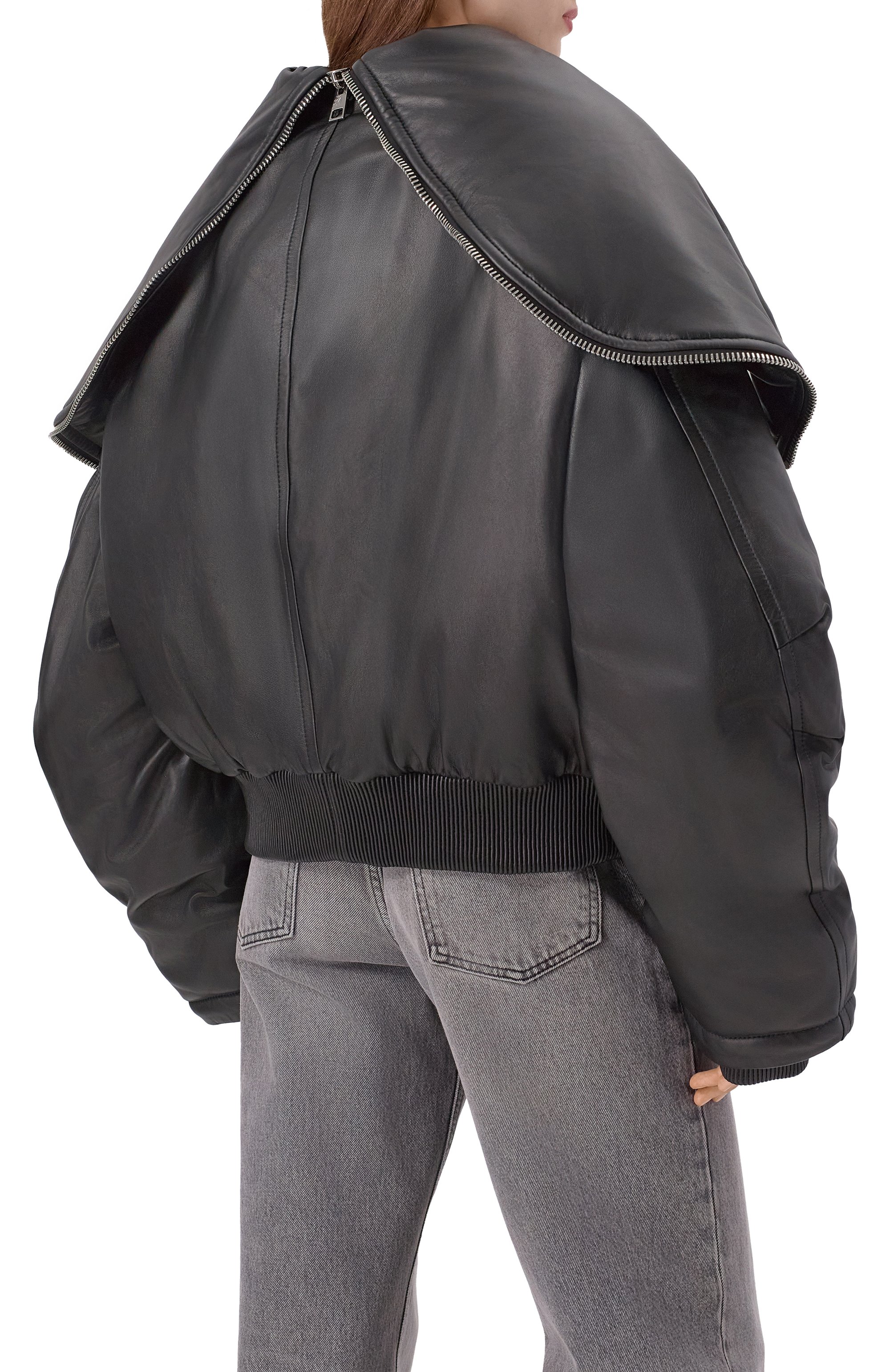 Утепленный бомбер THE ATTICO, арт. 247WCB62/L054, фото 4