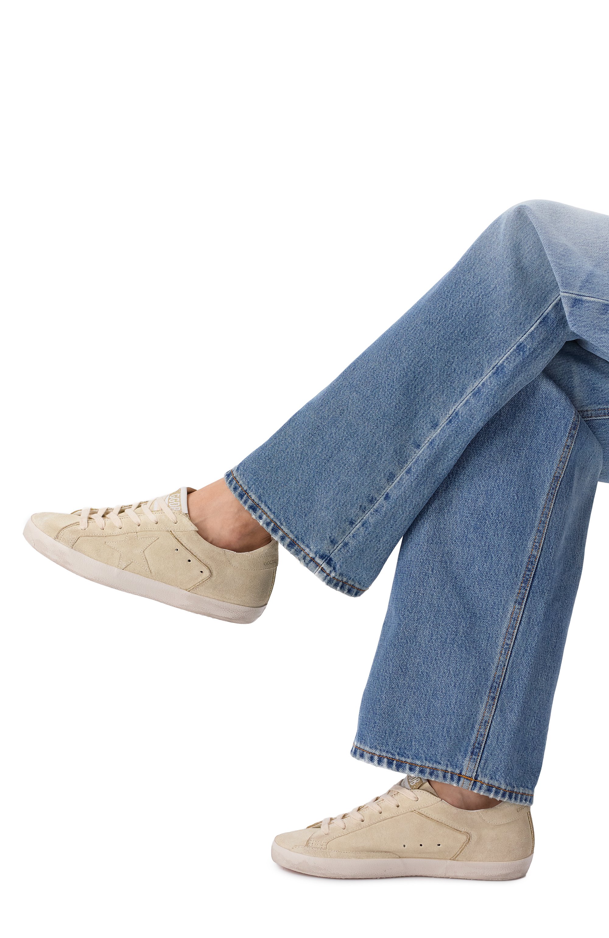 Комбинированные кеды super-star GOLDEN GOOSE DELUXE BRAND, арт. GWF00103.F007560, фото 2