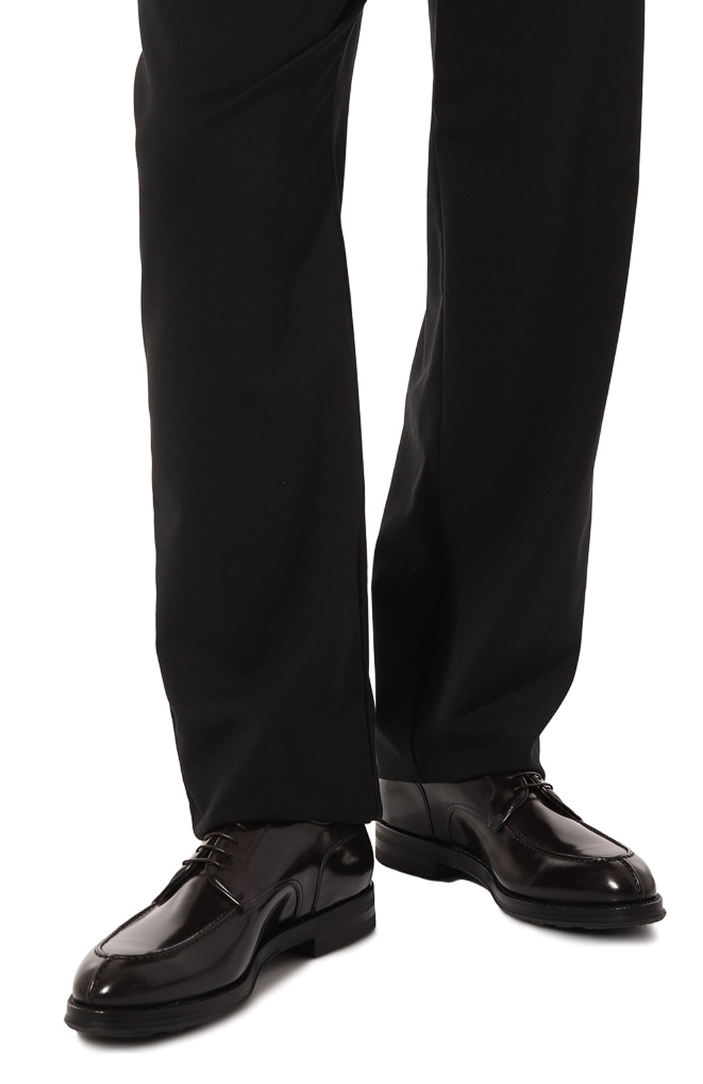 Кожаные дерби W.GIBBS бордового цвета по цене 66050 руб., арт. 0639010/2536, фото 3 Кожаные дерби W.GIBBS, арт. 0639010/2536, фото 3