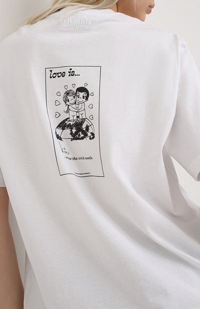 Хлопковая футболка VETEMENTS, арт. UAH21TR684 1600/W, фото 4