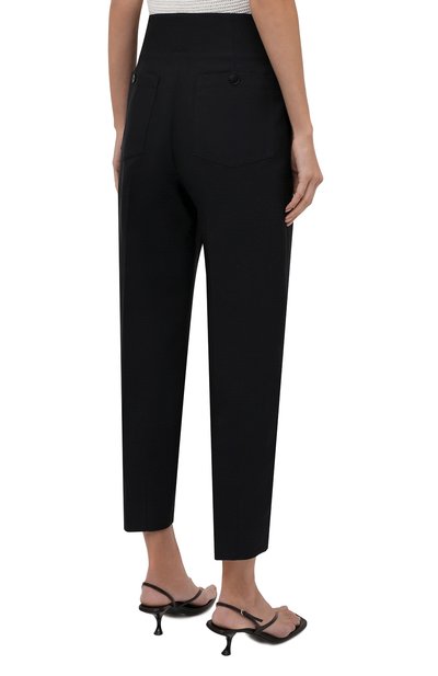 Брюки JIL SANDER темно-синего цвета по цене 108500 руб., арт. JSCT301500-WT470300, фото 4 Брюки JIL SANDER, арт. JSCT301500-WT470300, фото 4