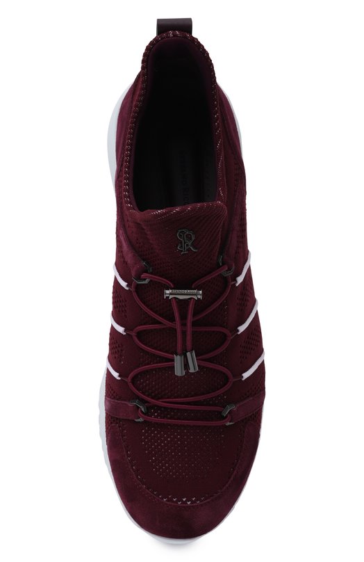 Комбинированные кроссовки Stefano Ricci UV689G6626/SDPWYT Бордовый  UV689G6626/SDPWYT Фото 6