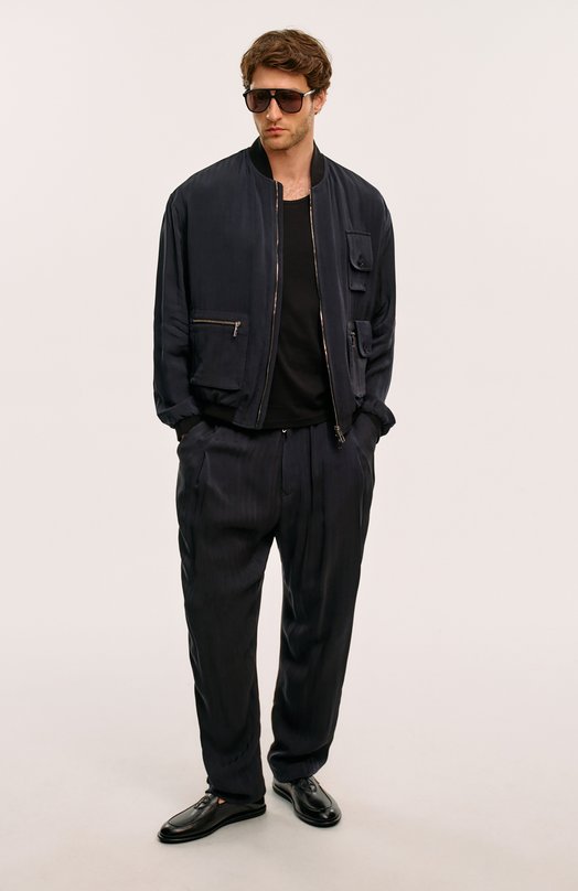 Брюки из вискозы Giorgio Armani GM001346/TE11818 Синий  GM001346/TE11818 Фото 7