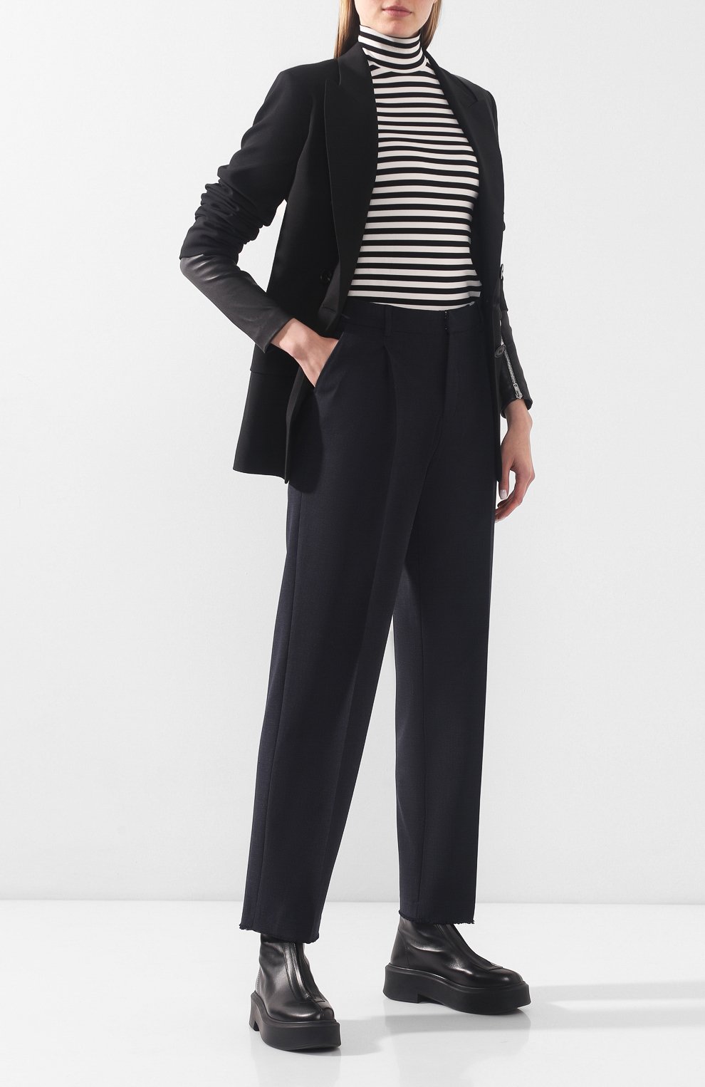 Брюки ZADIG AND VOLTAIRE темно-серого цвета по цене 23250 руб., арт. SJCS0108F, фото 2 Брюки ZADIG AND VOLTAIRE, арт. SJCS0108F, фото 2