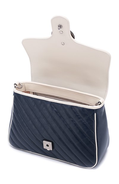 Сумка gg marmont small GUCCI темно-синего цвета по цене 275500 руб., арт. 498110/00LFN, фото 4 Сумка gg marmont small GUCCI, арт. 498110/00LFN, фото 4