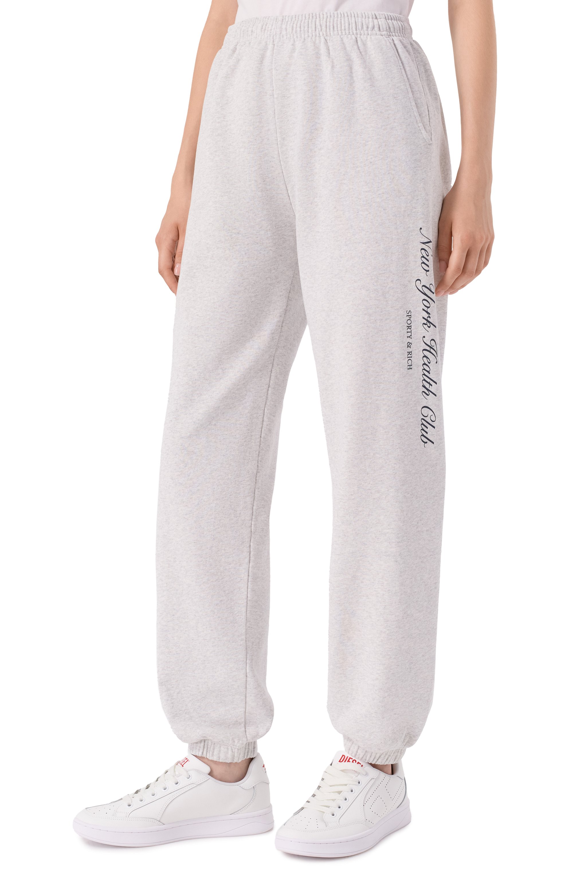 Хлопковые джоггеры SPORTY AND RICH, арт. PA036602043GY03, фото 3