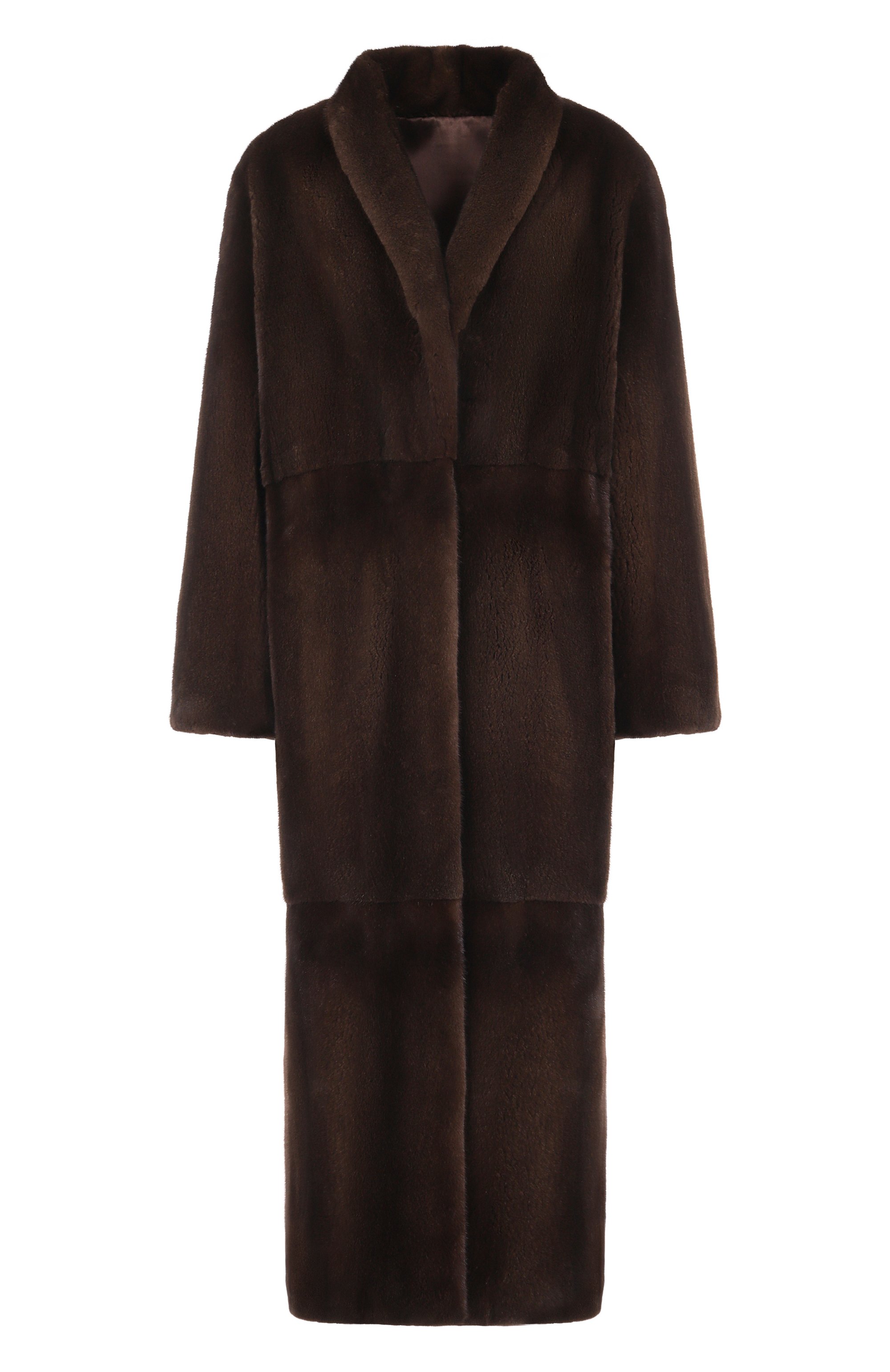 Шуба из норки MVST темно-коричневого цвета по цене 2085000 руб., арт. M011A/MINK BROWN, фото 1 Шуба из норки MVST, арт. M011A/MINK BROWN, фото 1