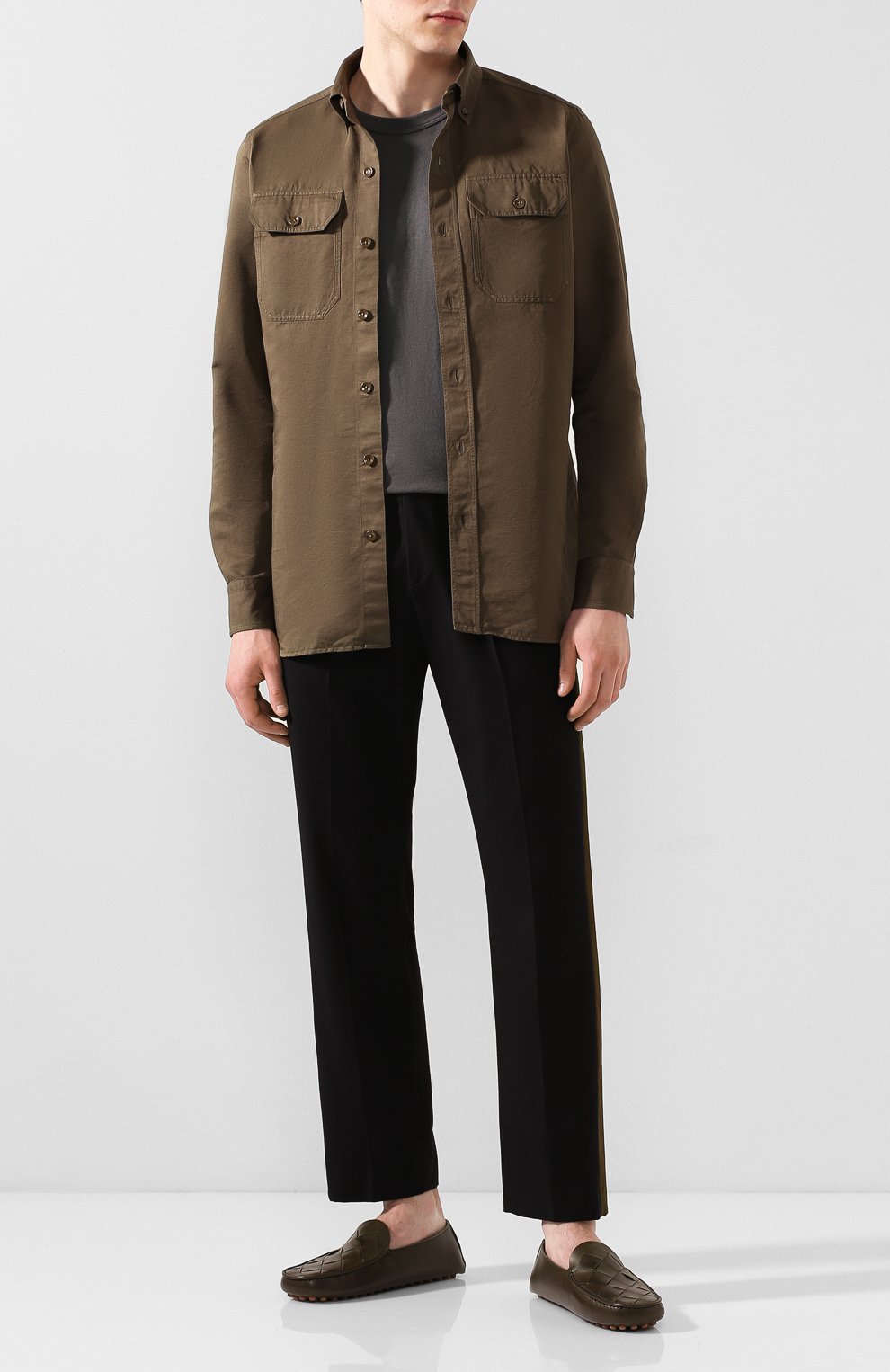 Кожаные мокасины BOTTEGA VENETA, арт. 608763/VBPU1, фото 2