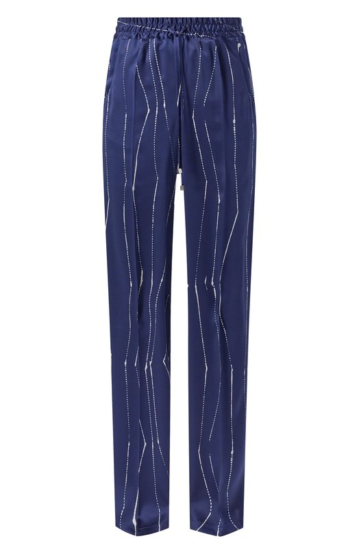 Атласные брюки Kiton D48122K0873G03 Синий D48122K0873G03