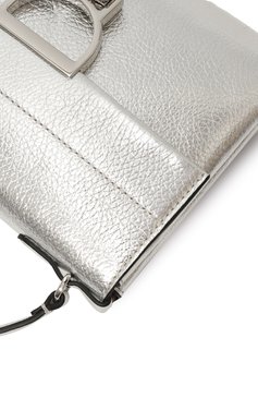 Женская сумка arlettis mini COCCINELLE серебряного цвета, арт. E1MD5190301 | Фото 8 (Драгоценные камни: Проставлено; Материал: Натуральная кожа; Ремень/цепочка: На ремешке; Материал сплава: Проставлено; Размер: mini)