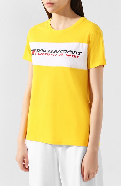 Футболка TOMMY SPORT желтого цвета по цене 4490 руб., арт. S10S100123, фото 3 Футболка TOMMY SPORT, арт. S10S100123, фото 3
