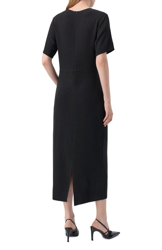 Платье из вискозы и шерсти Antonelli Firenze P6478P/890C Чёрный  P6478P/890C Фото 3