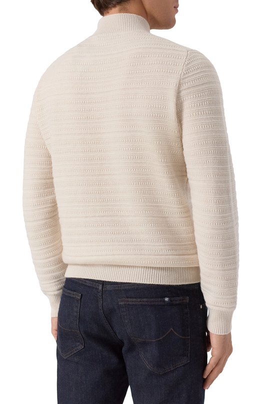 Свитер из шерсти и кашемира Corneliani 26M515-2625147 Белый  26M515-2625147 Фото 4