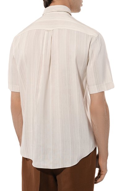 Рубашка изо льна и шелка ZEGNA, арт. UDX45A7/SCP7, фото 4