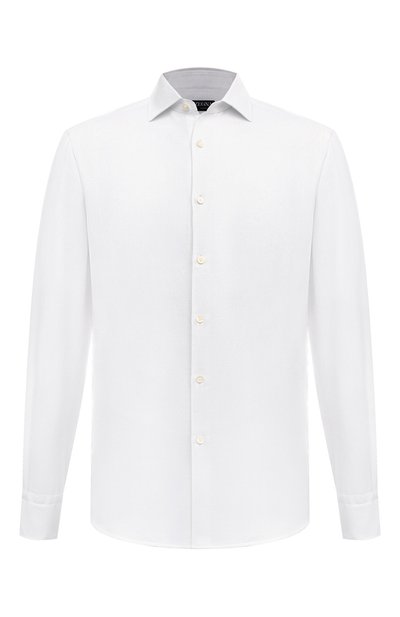Мужская рубашка из хлопка и кашемира ZEGNA, арт. SRF5/E8X44A6