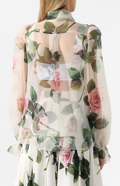 Шелковая блузка DOLCE & GABBANA, арт. F5L15T/HS19T, фото 4