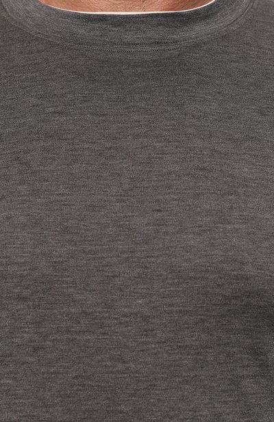 Лонгслив из шелка и хлопка BRUNELLO CUCINELLI, арт. MH8367433W, фото 5