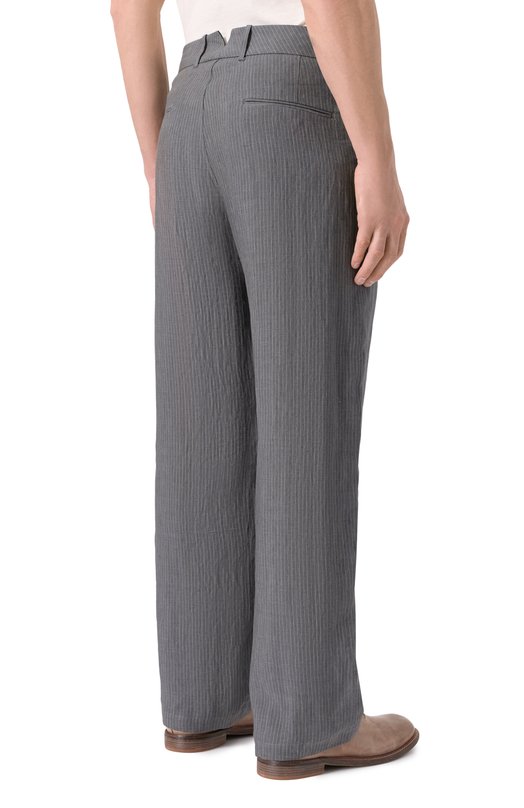 Льняные брюки Hannes Roether TRA21VEL.6069 Серый  TRA21VEL.6069 Фото 4