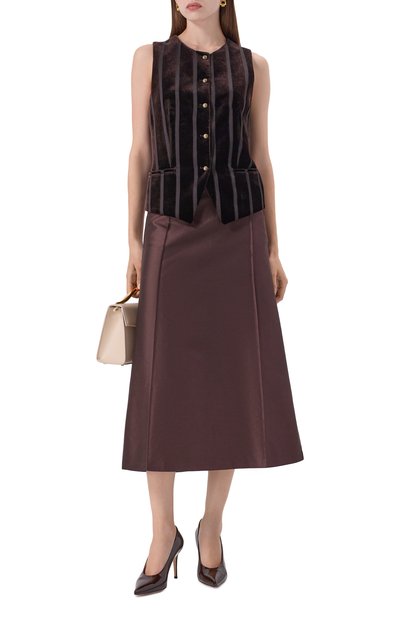 Жилет из вискозы и шелка GIORGIO ARMANI, арт. GW001588/TE16785, фото 2