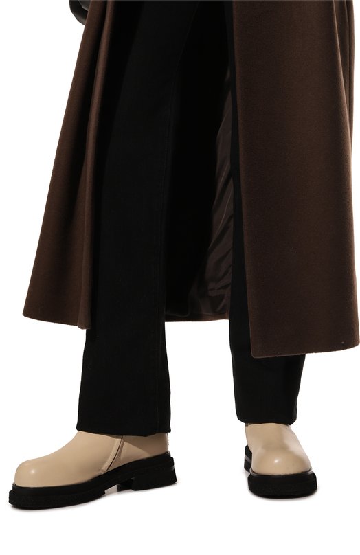 Кожаные полусапоги Nude of Scandinavia Кремовый, фото 3