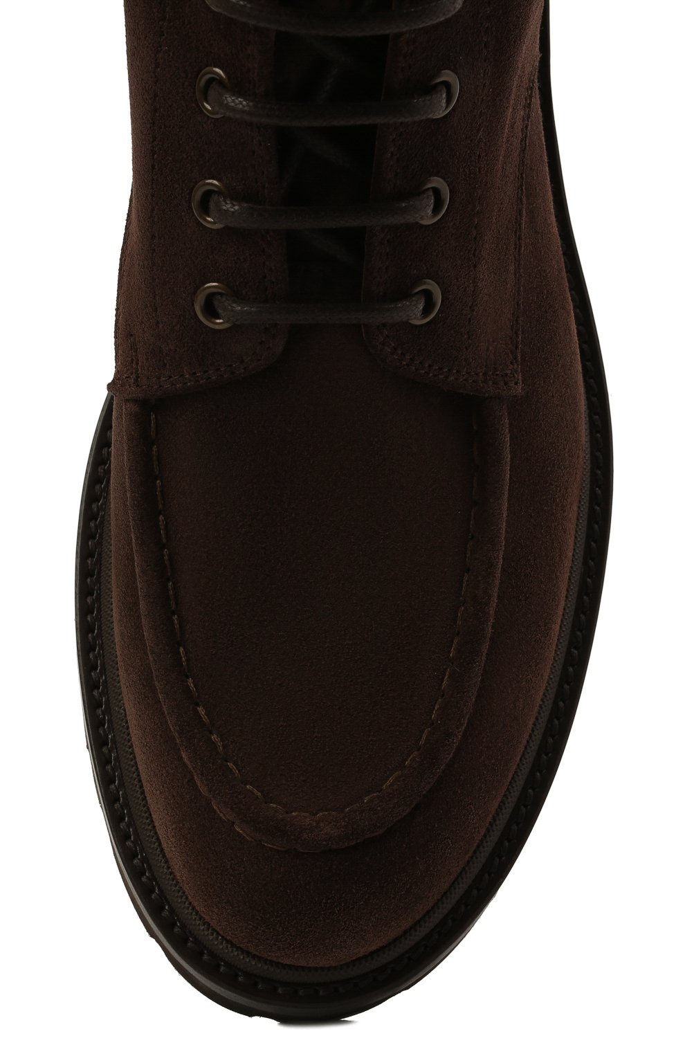 Замшевые ботинки BRUNELLO CUCINELLI темно-коричневого цвета по цене 122000 руб., арт. MZUNETG816, фото 5 Замшевые ботинки BRUNELLO CUCINELLI, арт. MZUNETG816, фото 5