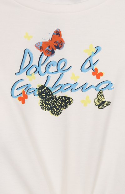 Хлопковая футболка DOLCE & GABBANA, арт. L5JTNS/G700L/8-14, фото 3