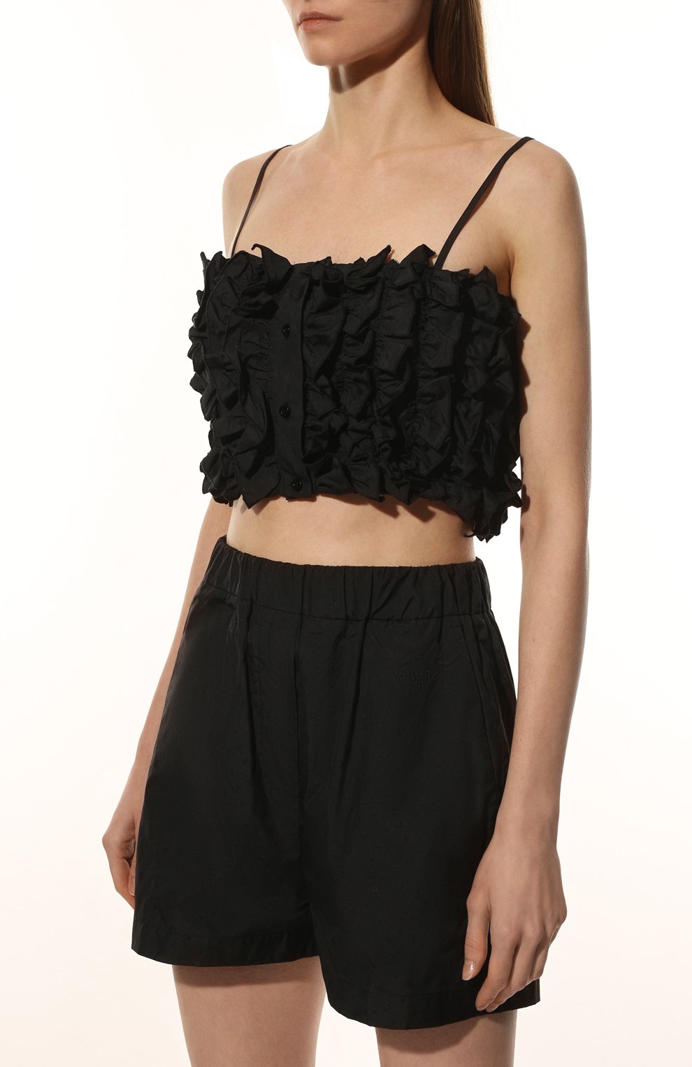 Топ MSGM черного цвета по цене 31900 руб., арт. 3241MDT03 227108, фото 3 Топ MSGM, арт. 3241MDT03 227108, фото 3