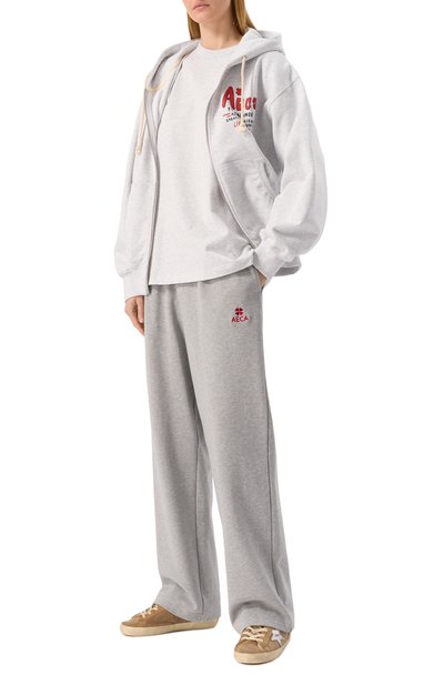 Хлопковая футболка AECA WHITE, арт. AWCMSSBDTTSOV003C0.LIGHT GREY (L), фото 2