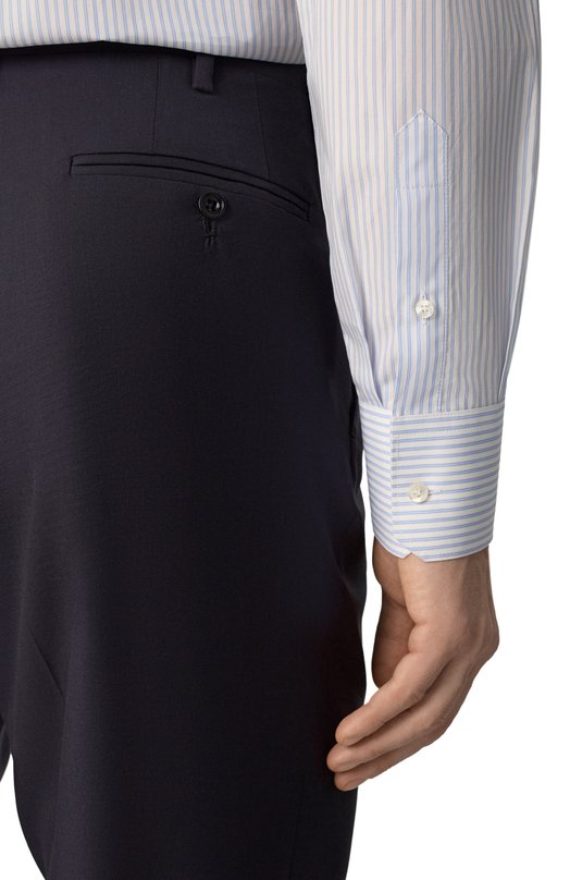 Хлопковая рубашка Dolce & Gabbana G5MQ5T/FR50Q Голубой  G5MQ5T/FR50Q Фото 5