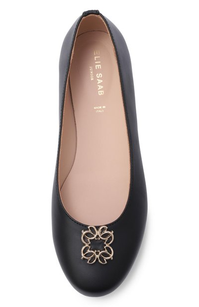 Кожаные балетки ELIE SAAB JUNIOR, арт. 80877/VAR1_001, фото 4
