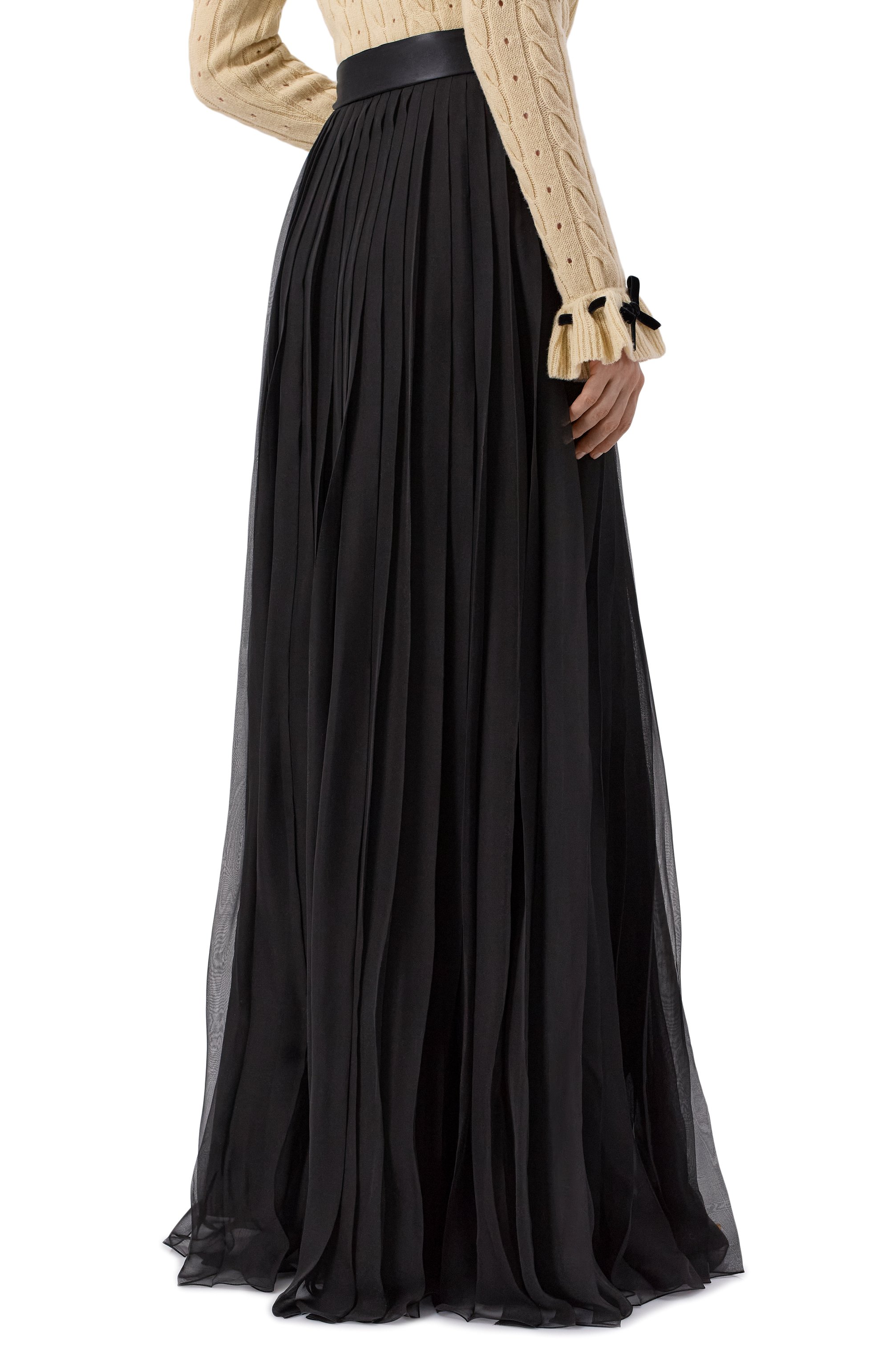 Шелковая юбка VALENTINO, арт. 8B3RAEE0/2UP, фото 4