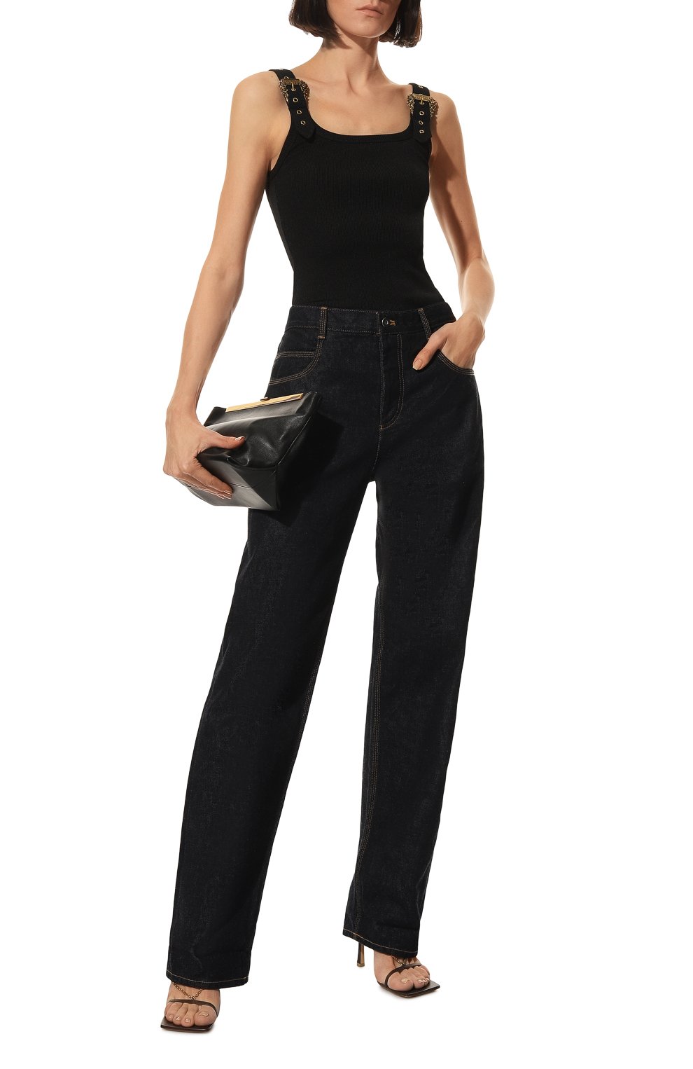 Майка VERSACE JEANS COUTURE, арт. 72HAM619-72DP619 J.C0STINA 01033 BLACK/J0022, фото 2