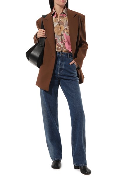 Хлопковая рубашка DRIES VAN NOTEN розового цвета по цене 48950 руб., арт. 232-010702-7100, фото 2 Хлопковая рубашка DRIES VAN NOTEN, арт. 232-010702-7100, фото 2