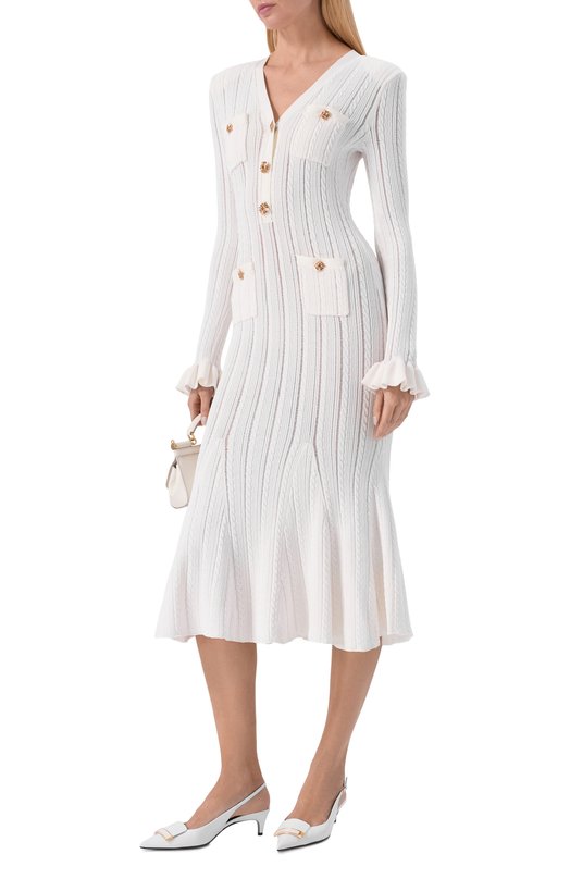 Кожаные туфли sr1 Sergio Rossi B14500/MMVN13 Белый  B14500/MMVN13 Фото 6