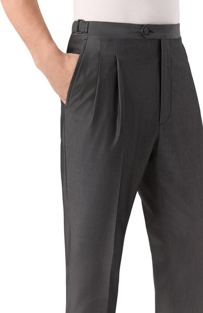 Брюки из шерсти и хлопка CORNELIANI, арт. 254L21-2514201, фото 5