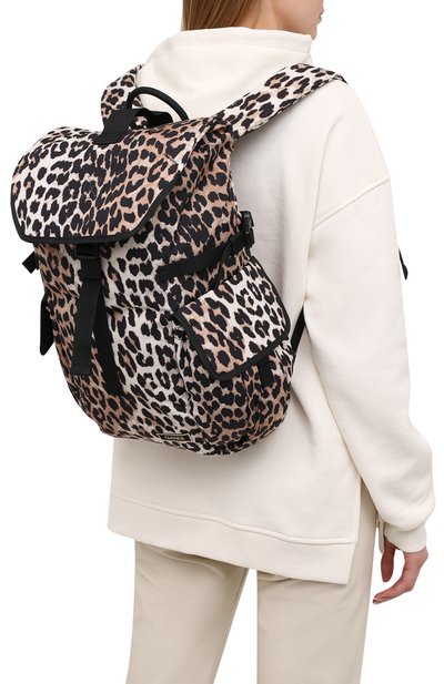 Рюкзак GANNI леопардового цвета по цене 25850 руб., арт. A2904, фото 5 Рюкзак GANNI, арт. A2904, фото 5