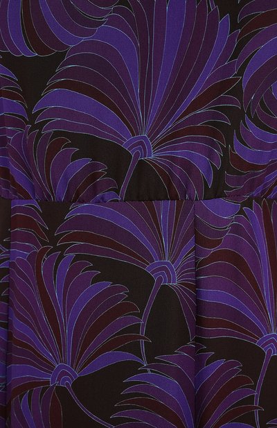Шелковое платье DRIES VAN NOTEN фиолетового цвета по цене 145500 руб., арт. 202-18698-1200, фото 5 Шелковое платье DRIES VAN NOTEN, арт. 202-18698-1200, фото 5