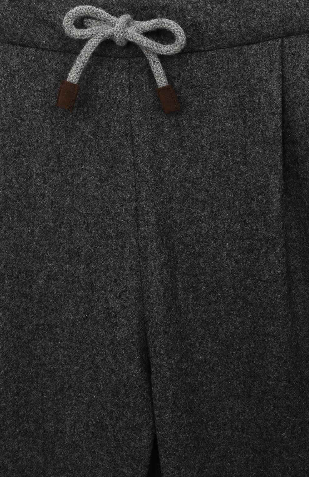 Шерстяные брюки BRUNELLO CUCINELLI темно-серого цвета по цене 49500 руб., арт. B038PP113A, фото 3 Шерстяные брюки BRUNELLO CUCINELLI, арт. B038PP113A, фото 3