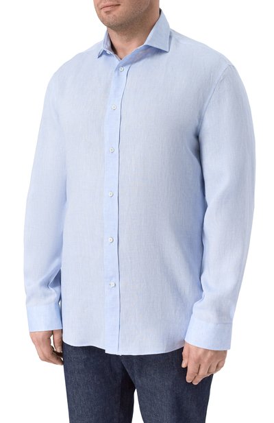 Льняная рубашка BRUNELLO CUCINELLI, арт. MM6840627, фото 3