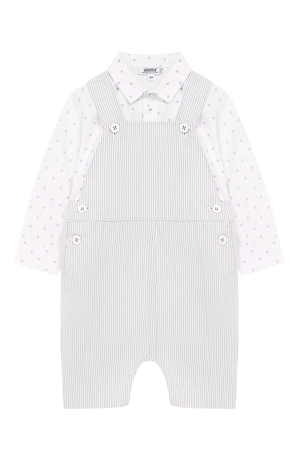 Комплект из хлопковой рубашки и комбинезона ALETTA, арт. RG99404/24M-4A, фото 1