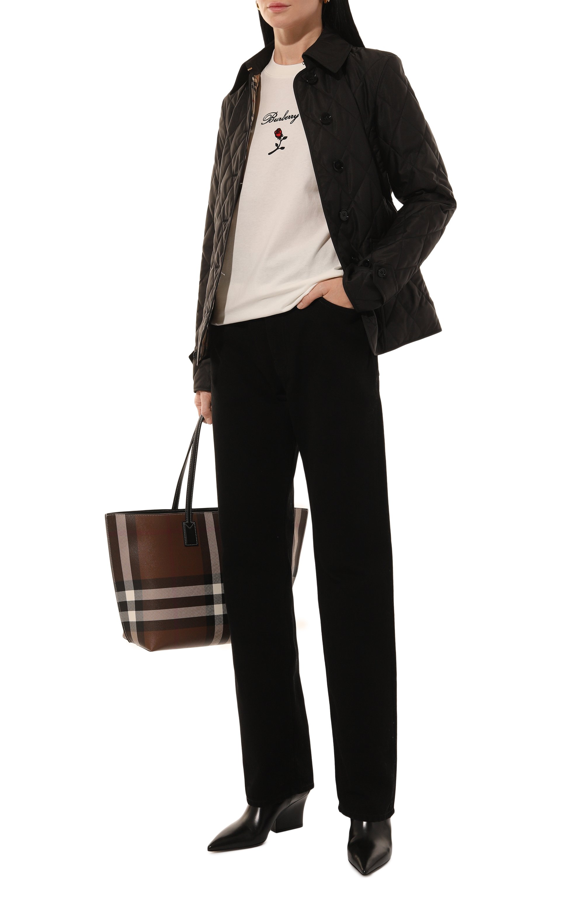 Хлопковая футболка BURBERRY, арт. 8083647, фото 2