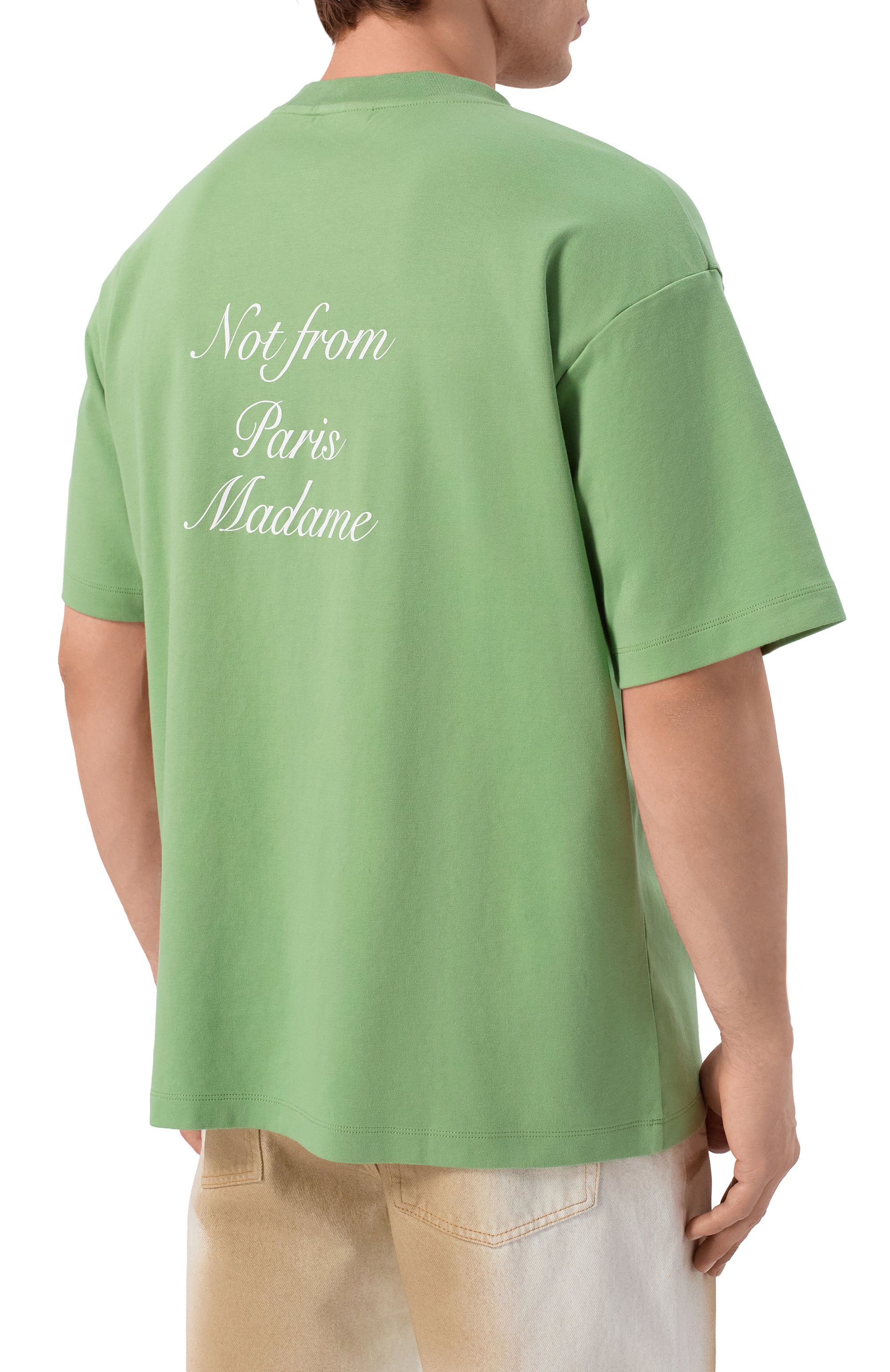 Хлопковая футболка DROLE DE MONSIEUR, арт. K-TS209-C0002-LGN, фото 4