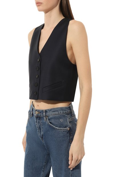 Жилет из шерсти и шелка LESYANEBO, арт. SS23/H-774/AMT, фото 3