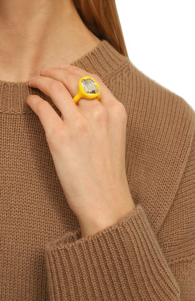 Кольцо LILI ARCHIVE желтого цвета по цене 13200 руб., арт. RMNGB7, фото 2 Кольцо LILI ARCHIVE, арт. RMNGB7, фото 2