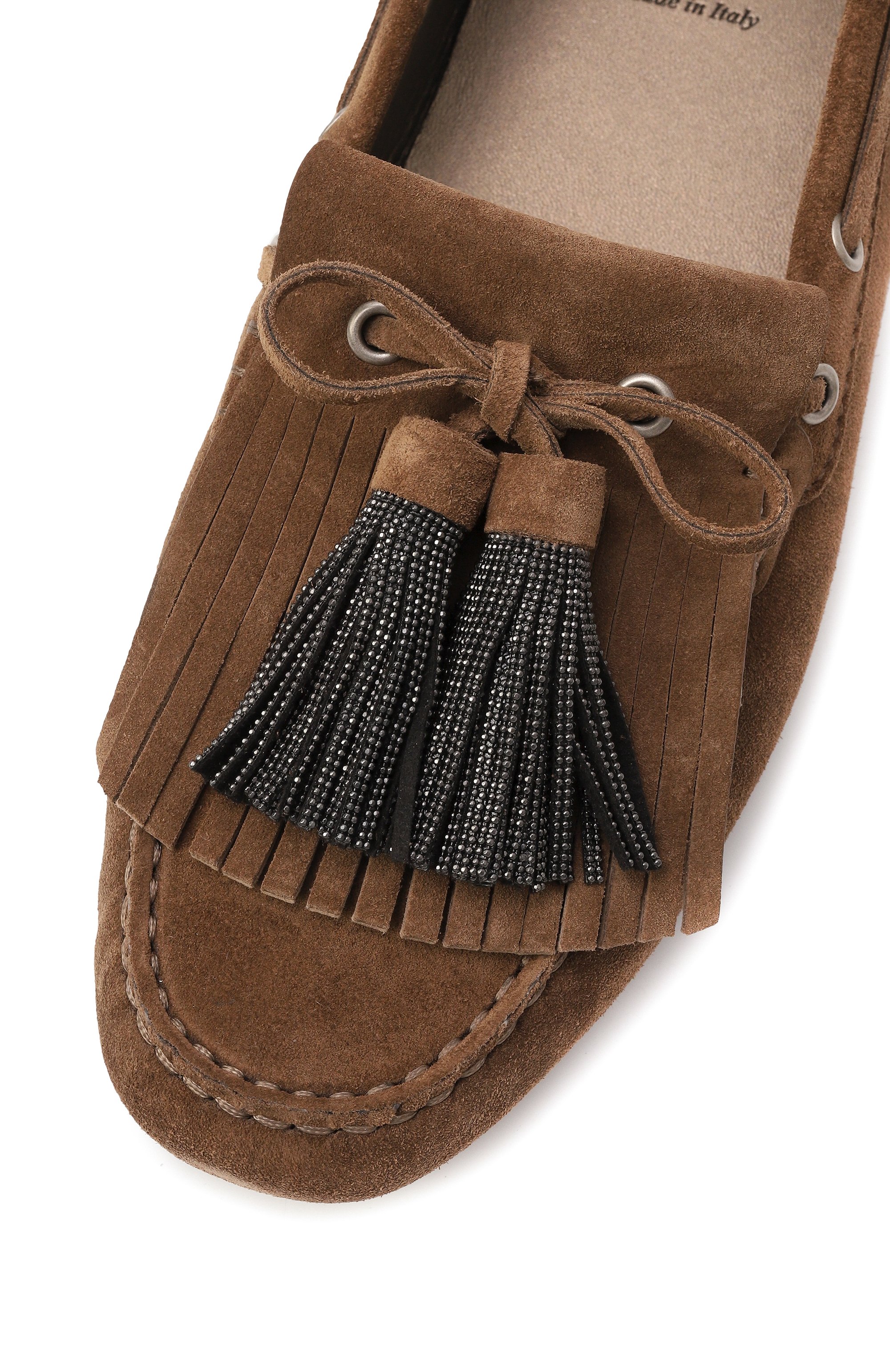 Замшевые мокасины BRUNELLO CUCINELLI коричневого цвета по цене 175500 руб., арт. MZSFG2911, фото 7 Замшевые мокасины BRUNELLO CUCINELLI, арт. MZSFG2911, фото 7