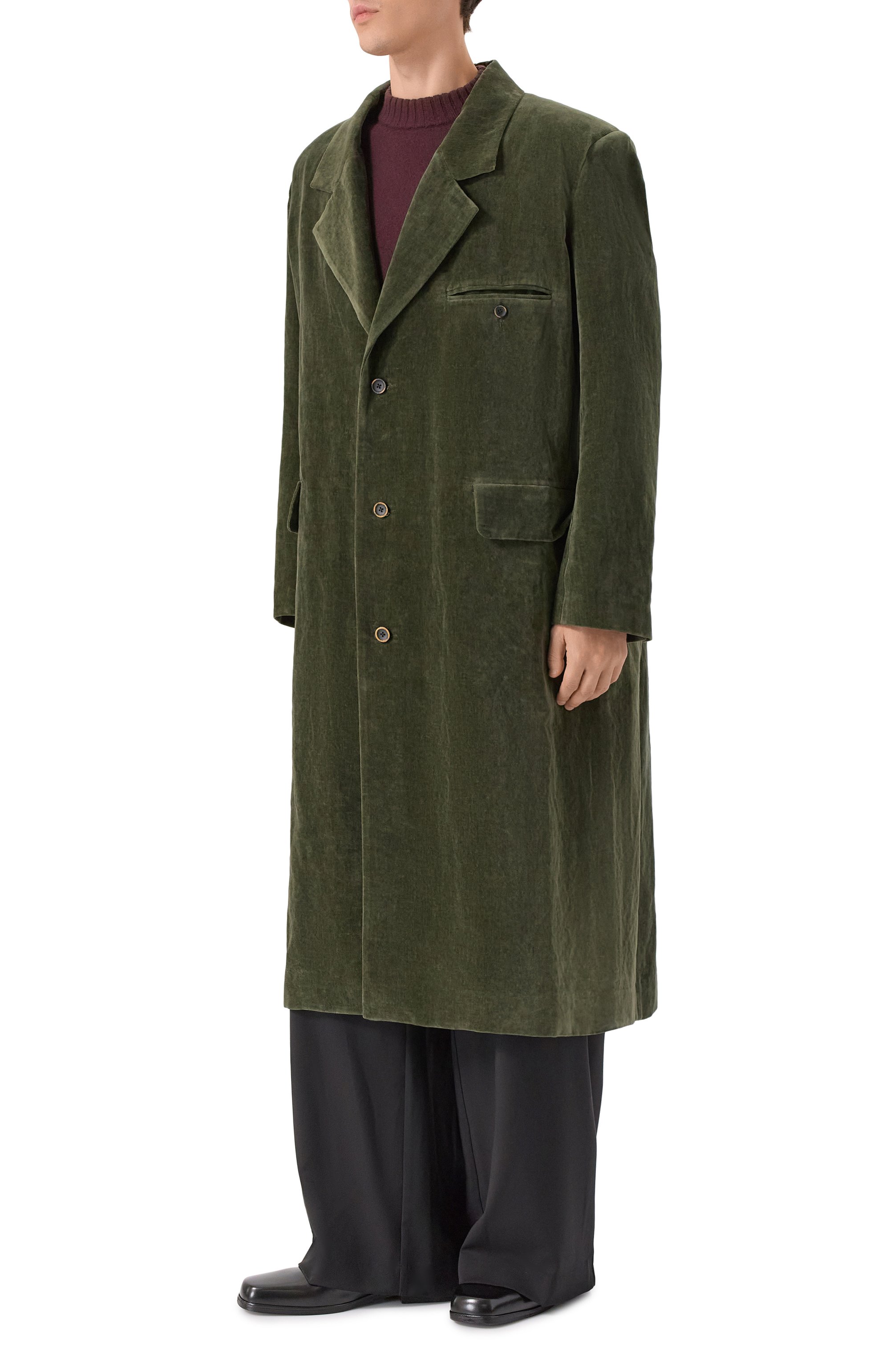 Бархатное пальто UMA WANG, арт. UM8511, фото 3