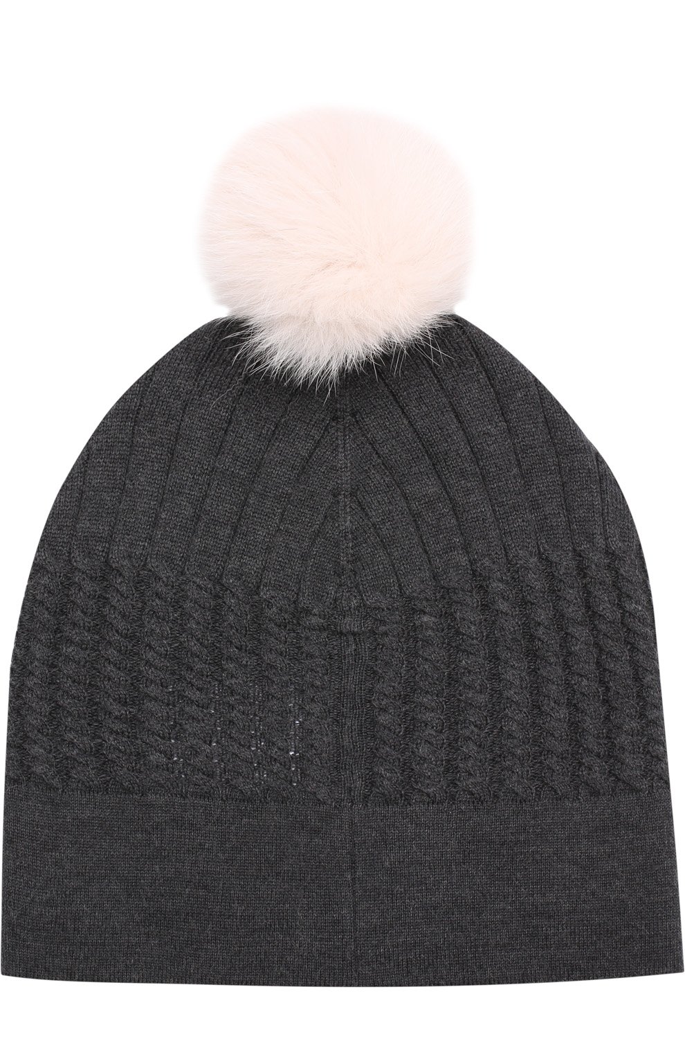 Шерстяная шапка с меховым помпоном MONCLER ENFANT, арт. C2-954-00353-50-04S01, фото 2