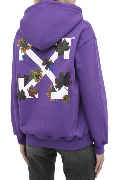 Хлопковое худи OFF-WHITE, арт. 0WBB032E20JER0033501, фото 4