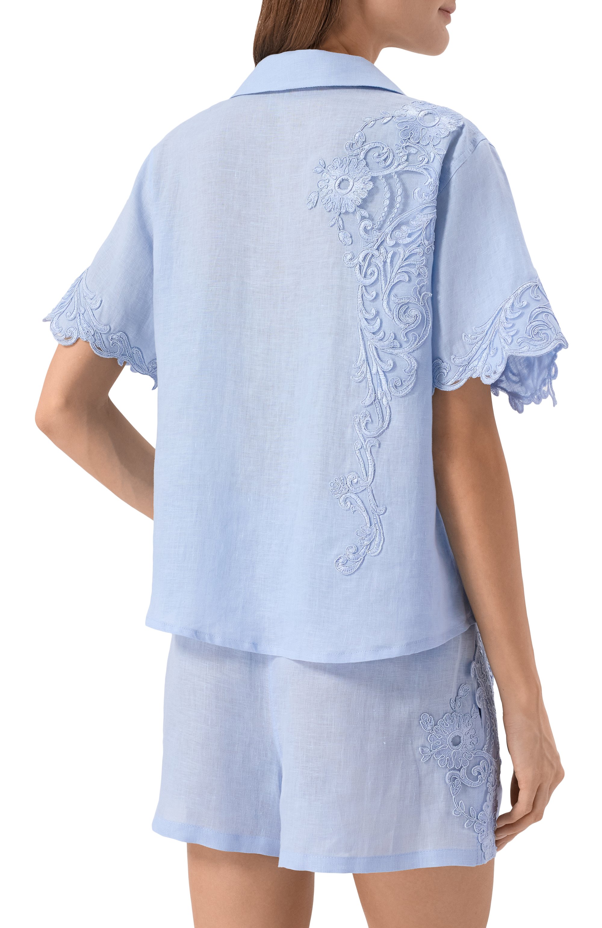 Рубашка изо льна и вискозы MAURIZIO, арт. W07220781, фото 4