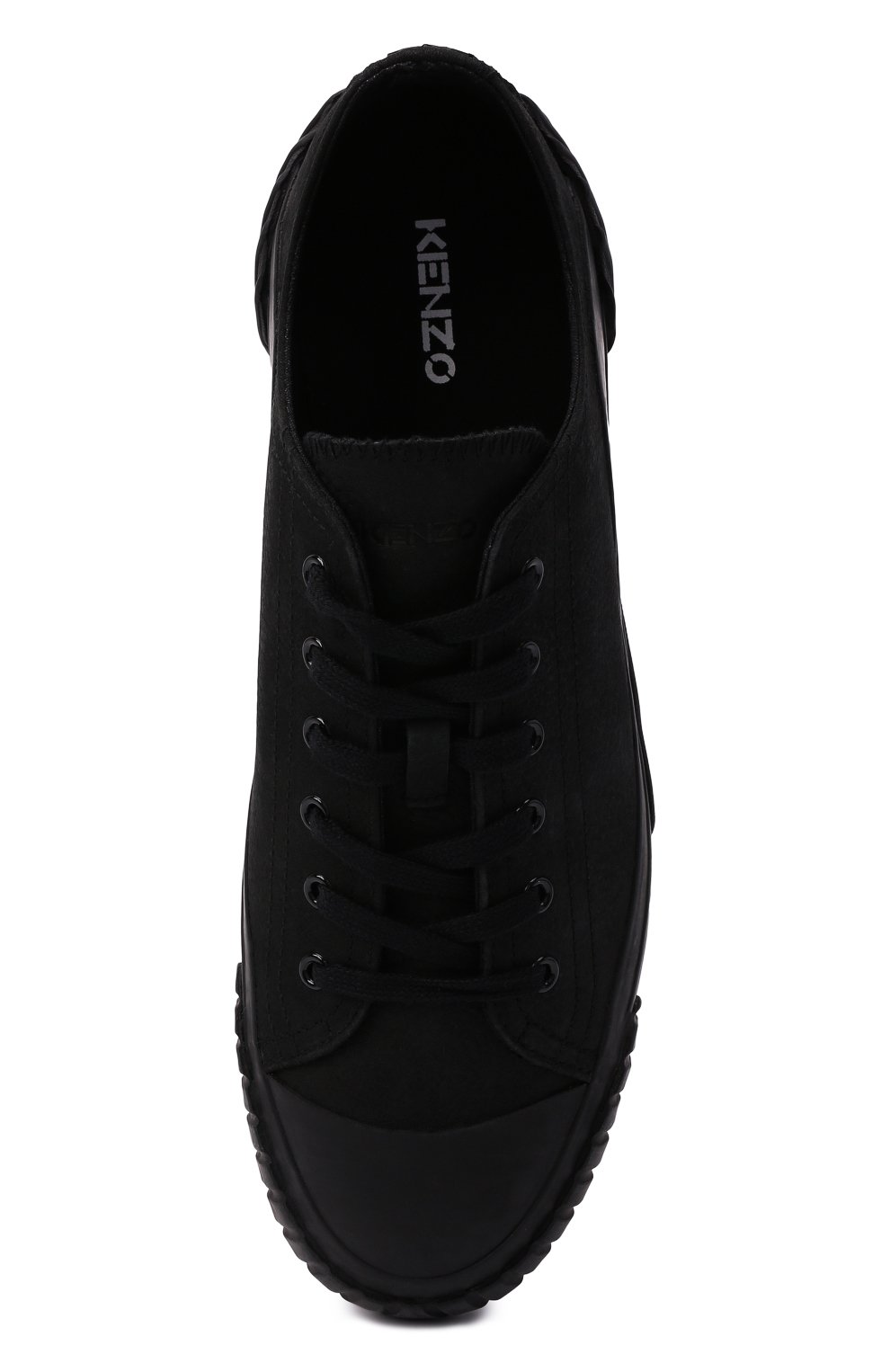 Кожаные кеды KENZO черного цвета по цене 32450 руб., арт. FB65SN430L61, фото 5 Кожаные кеды KENZO, арт. FB65SN430L61, фото 5